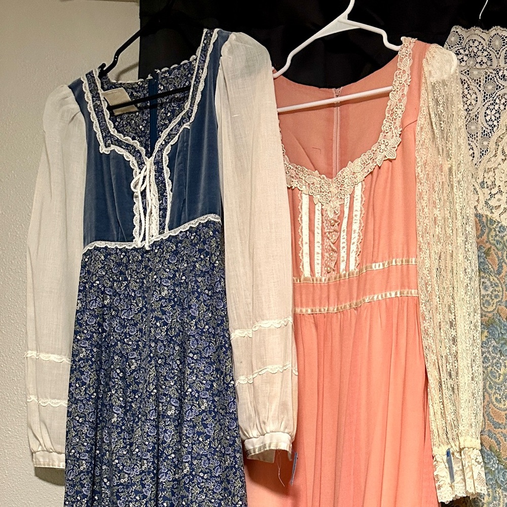 1970's Gunne Sax by Jessica McClintock Maxi Hippie Prairie Dress - Picture 5 of 13